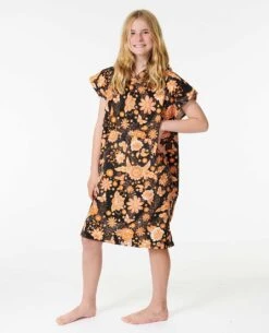 Mixed Hooded Towel - Girls (8-14 Years) -BeachFit Store 00agto 8264 3