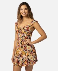 Mystic Floral Mini Dress -BeachFit Store 03pwdr 0090 3