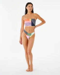 Day Break Long Line Bandeau Bikini Top -BeachFit Store 060wsw 3282 4
