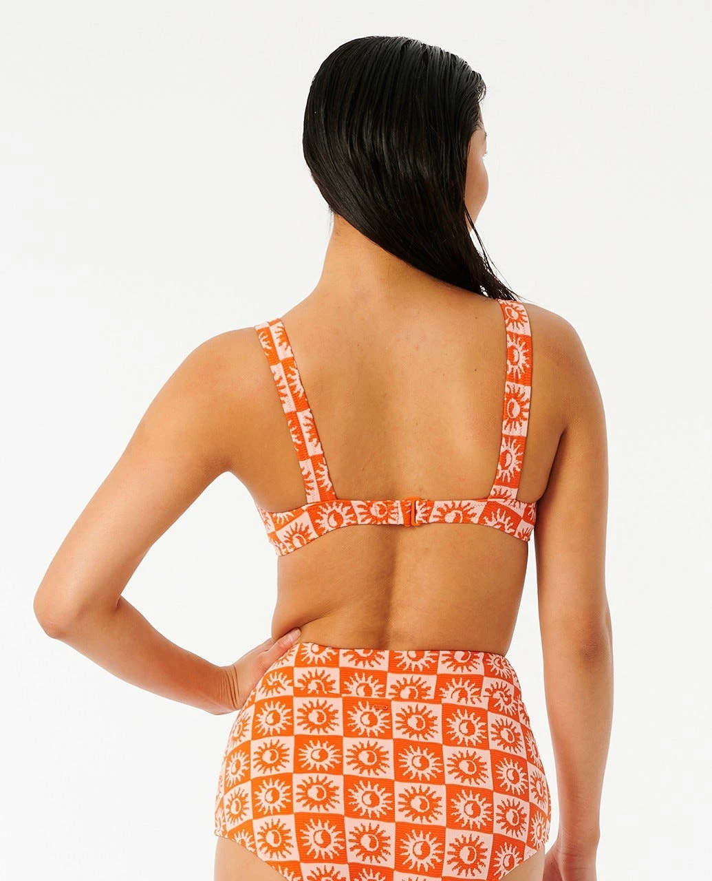 Summer Check Jacquard Crop Bikini Top 4 Summer Check Jacquard Crop Bikini Top - Image 4