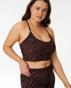 Mirage Sun Tribe Rib Crop Tee -BeachFit Store 080wte 0009 1