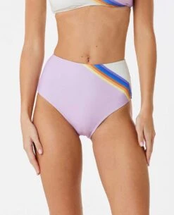 Sunrise Stripe High Waisted Good Coverage Bikini Bottom