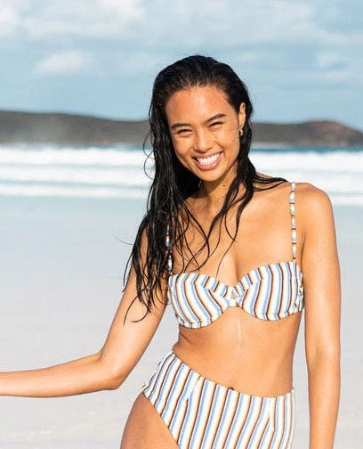 Tropics Stripe Balconette BIkini Top 1 Tropics Stripe Balconette BIkini Top