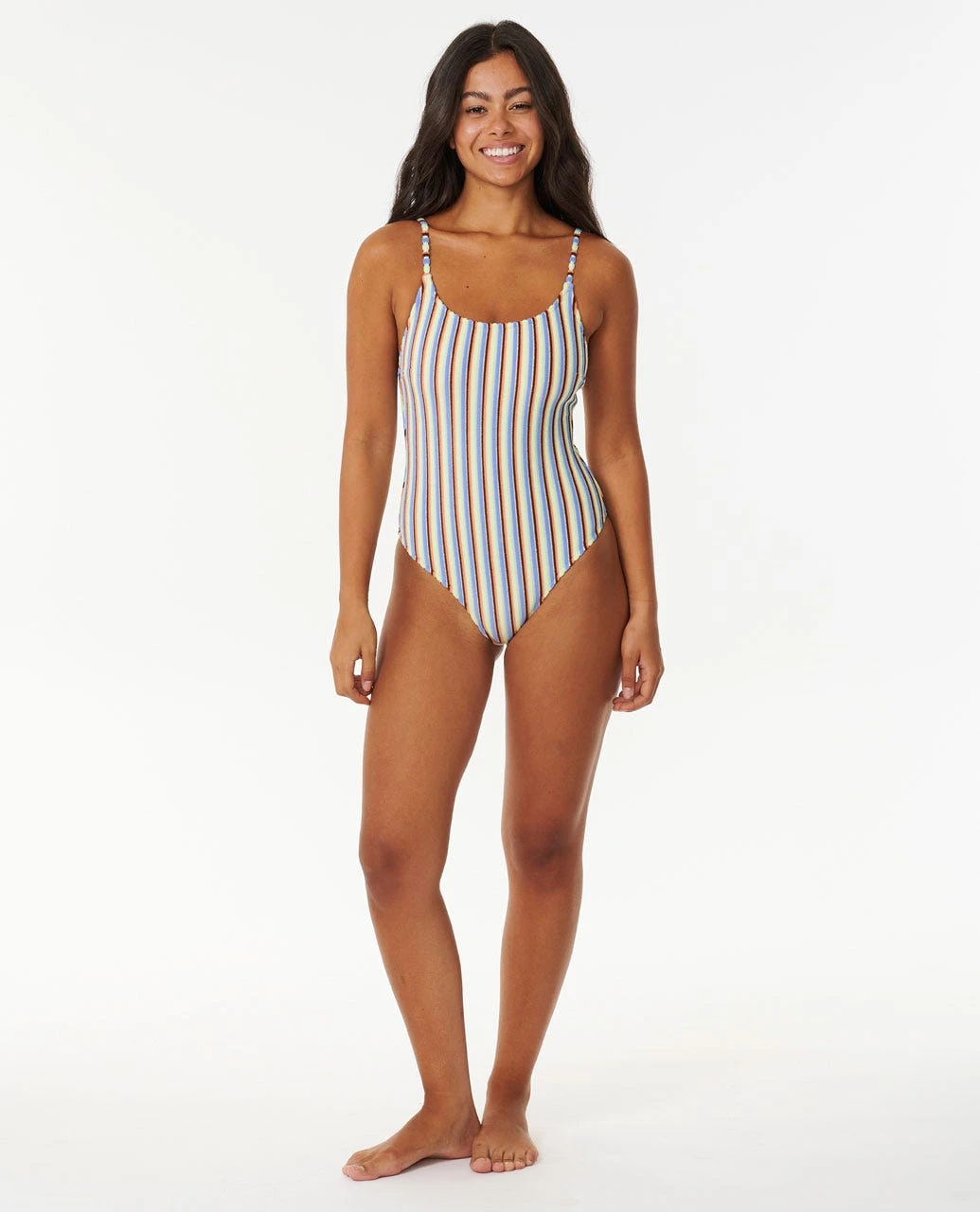 Tropics Stripe Cheeky Coverage One Piece Swimsuit 4 Tropics Stripe Cheeky Coverage One Piece Swimsuit - Image 4