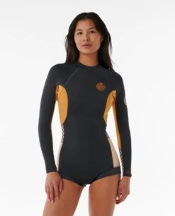 G-Bomb 1.5mm Long Sleeve Back Zip Boyleg Springsuit