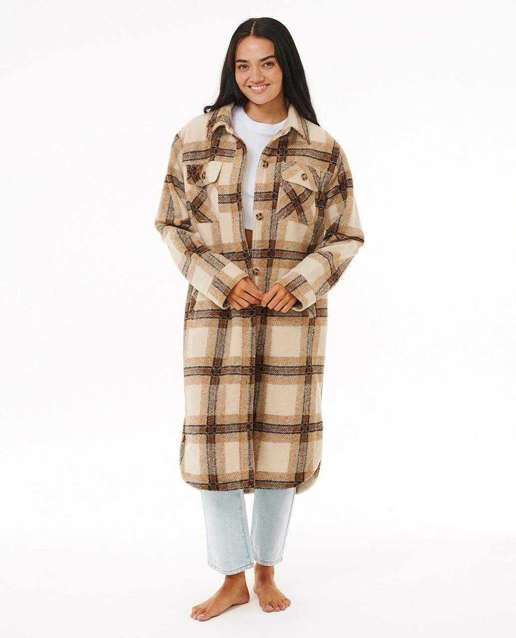 Long Line Check Jacket 4 Long Line Check Jacket - Image 4