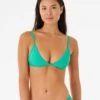 Premium Surf Banded Fixed Tri Bikini Top