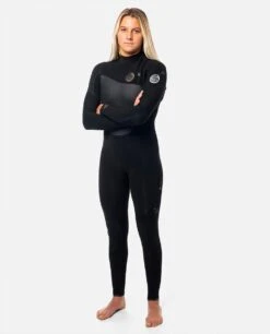 Women's E7 Flashbomb Heat Seeker 4/3 Zip Free Wetsuit -BeachFit Store wst5yw 0090 1